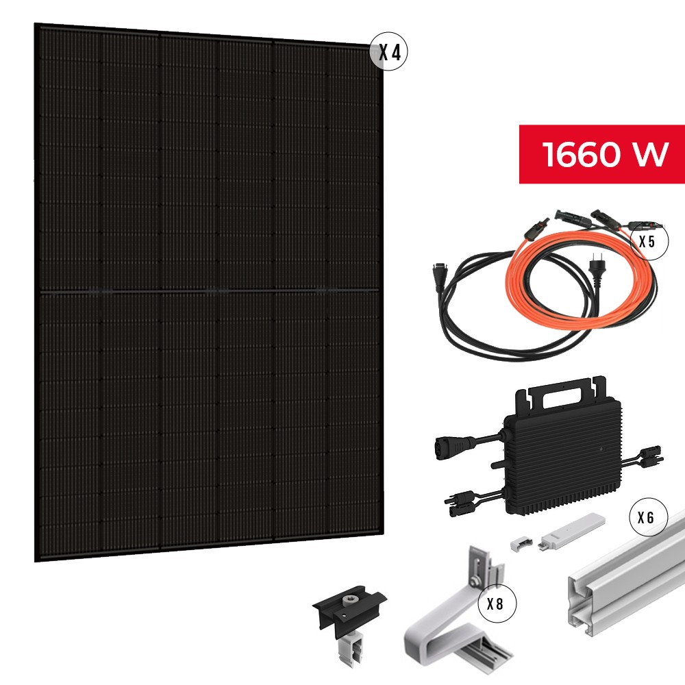 Kit solaire résidentiel 1660Wc complet